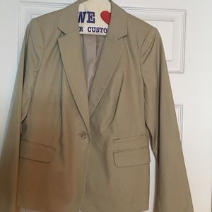 Tan Double Cotton Blazer